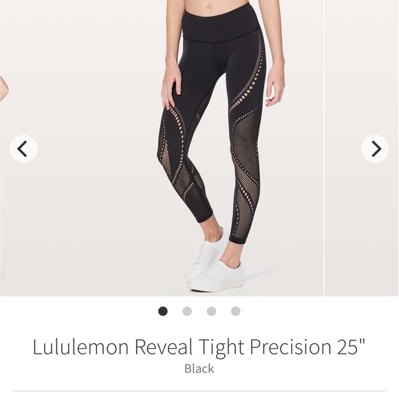 Lululemon Reveal Tight Precision 25" inseam 
Black Laser Cut size 6 - Picture 3 of 11
